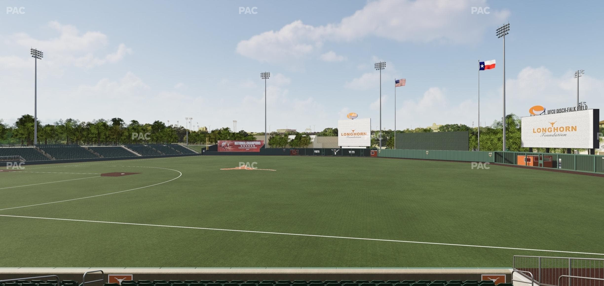 UFCU Disch-Falk Field - Section R 4 Seat View