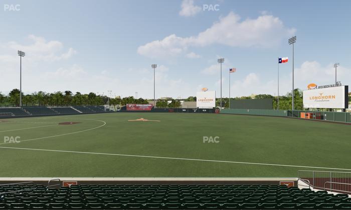 UFCU Disch-Falk Field - Section R 4 Seat View