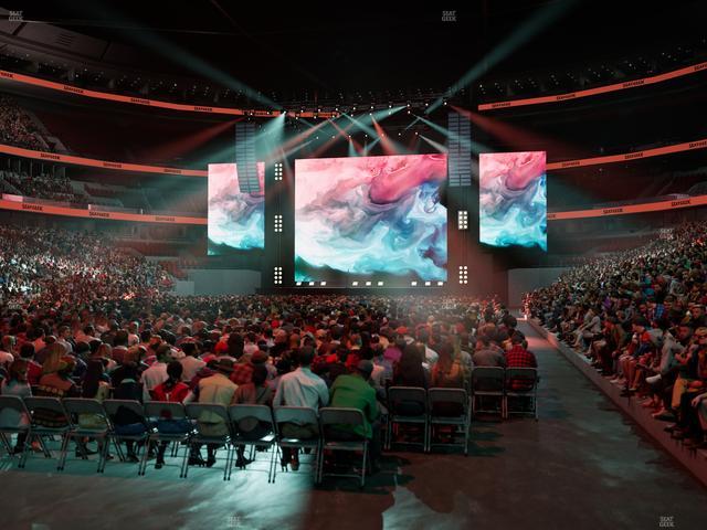 United Center - Section 104 Seat View