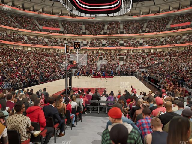 United Center - Section 105 Seat View United Center - Section 105 Seat View