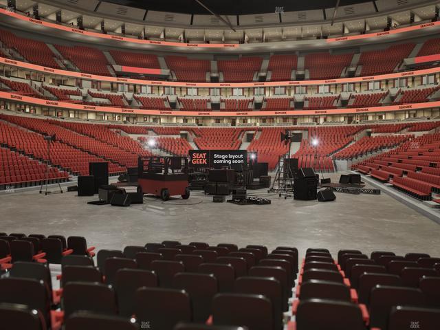 Official view from Section 116 at United Center