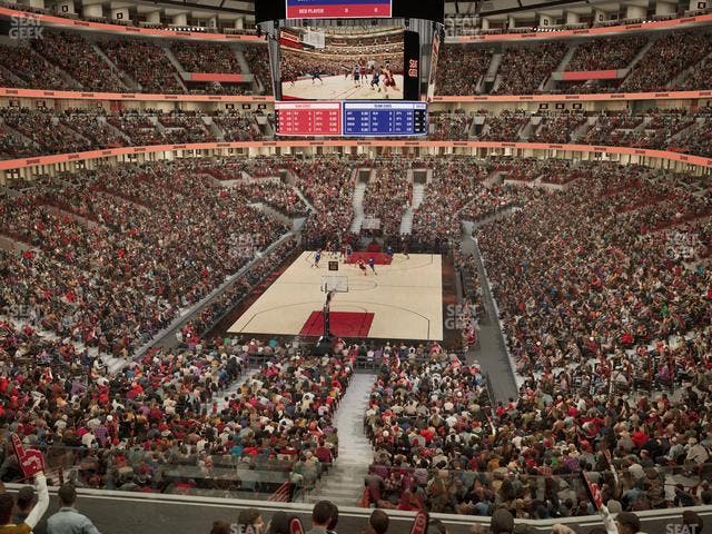 United Center - Section 208 Seat View