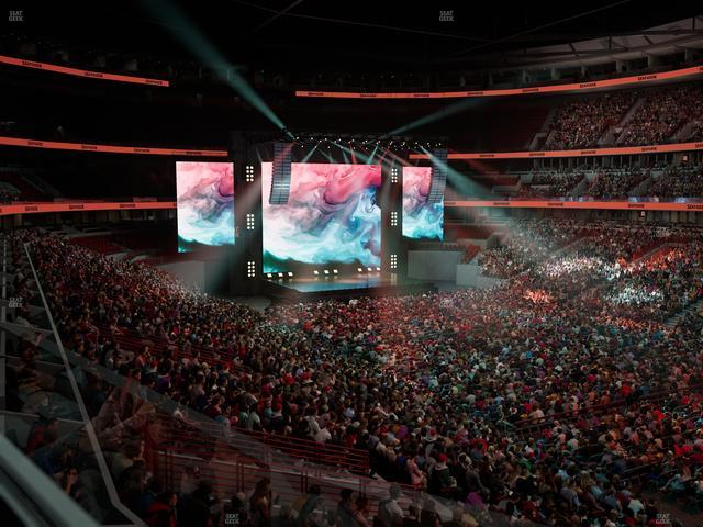 United Center - Section 214 Seat View