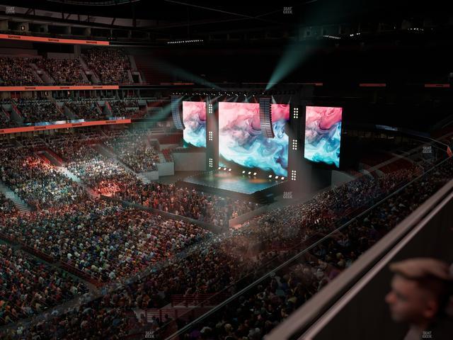 Official view from Section 303 at United Center