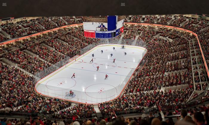 United Center - Section 307 Seat View