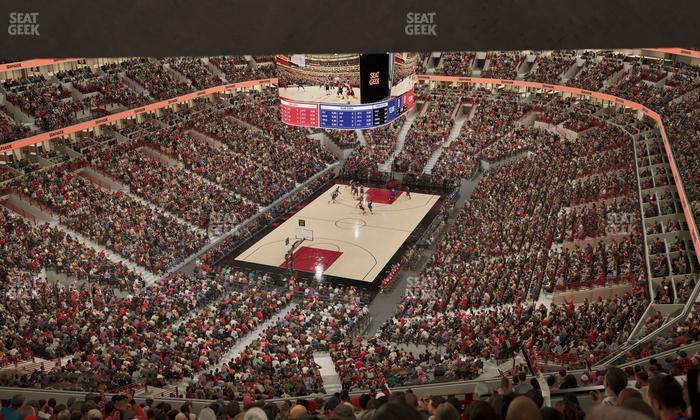 United Center - Section 307 Seat View