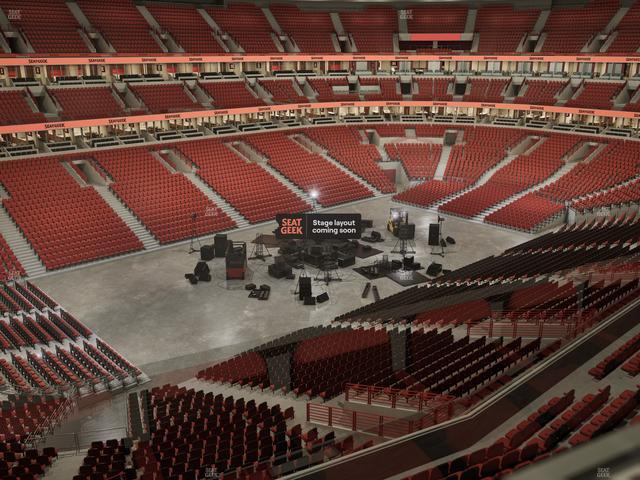 Official view from Section 321 at United Center