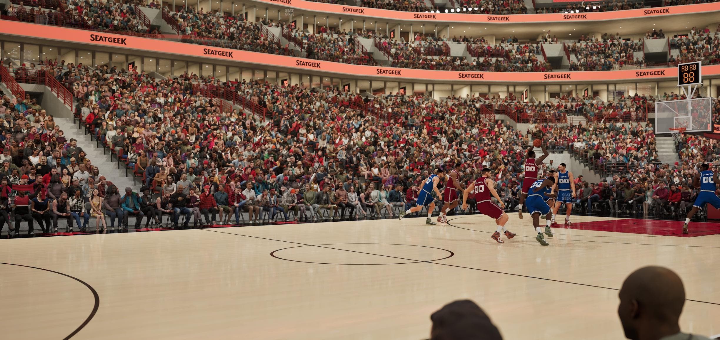 United Center - Section Bench East Seat View