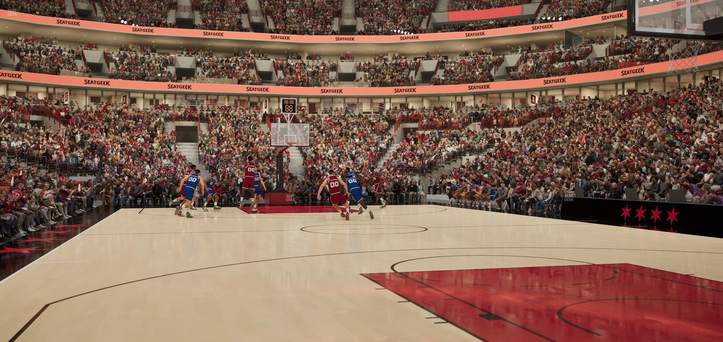 United Center - Section Courtside East Seat View