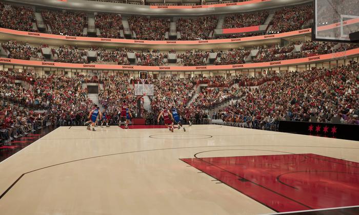 United Center - Section Courtside East Seat View