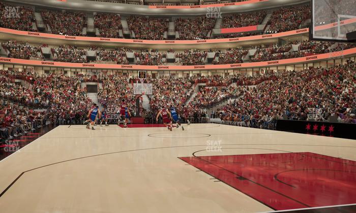 United Center - Section Courtside East Seat View