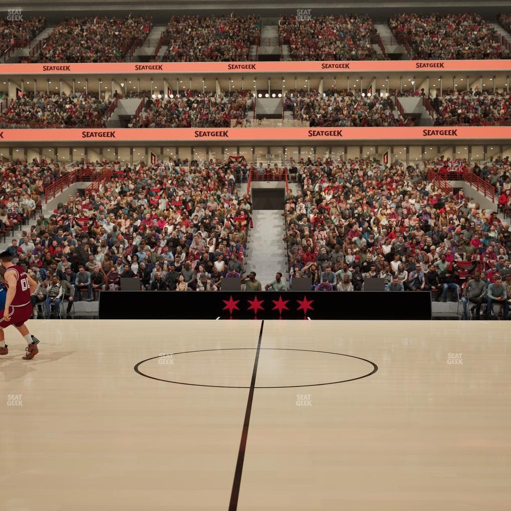 United Center - Section Courtside South Seat View