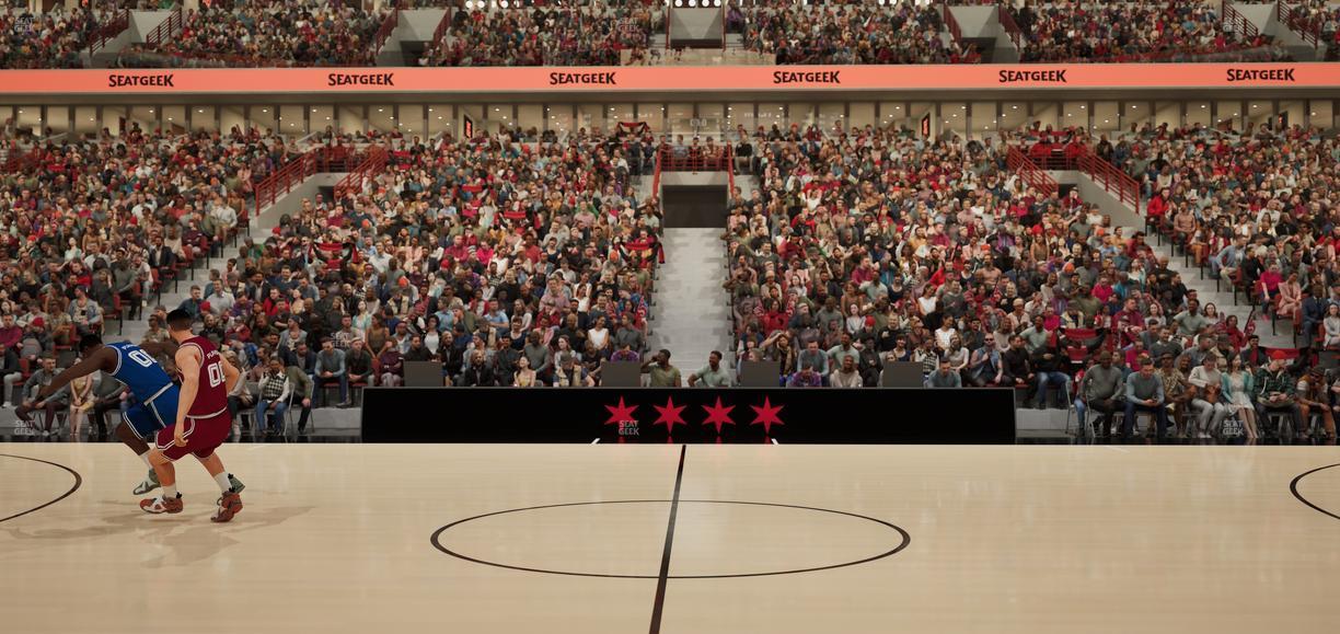 United Center - Section Courtside South Seat View