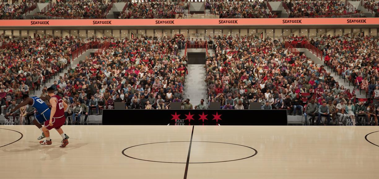 United Center - Section Courtside South Seat View