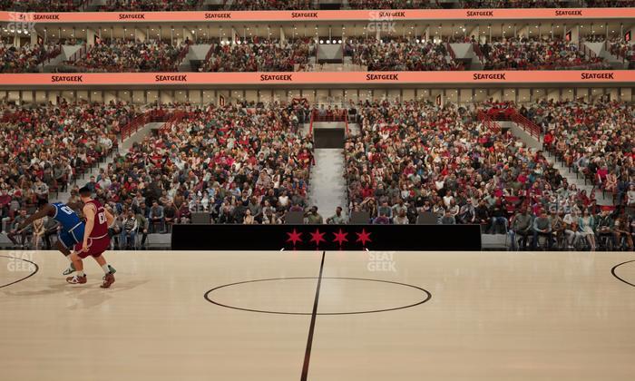 United Center - Section Courtside South Seat View