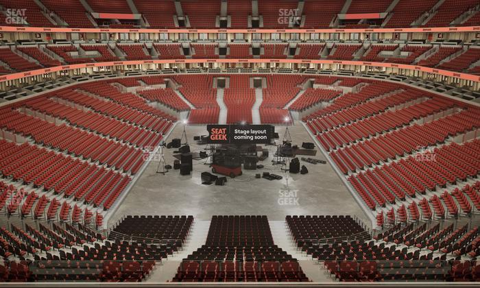 United Center - Section Harris Club Seat View