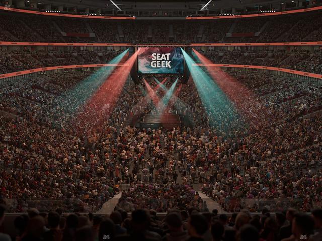 United Center - Section Harris Club Seat View