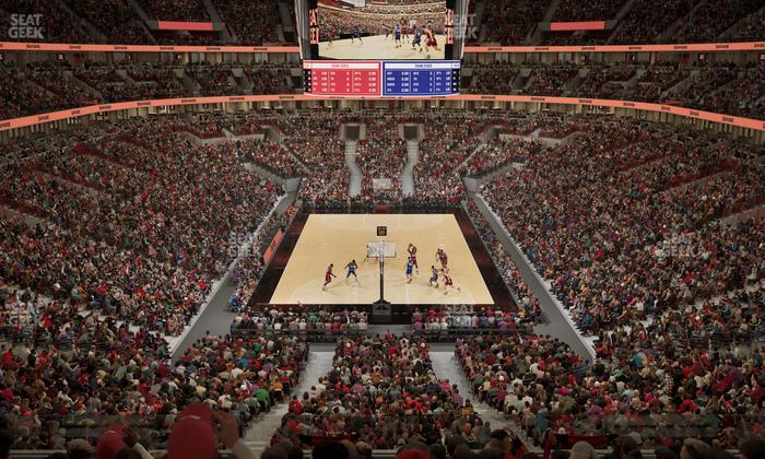 United Center - Section Harris Club Seat View