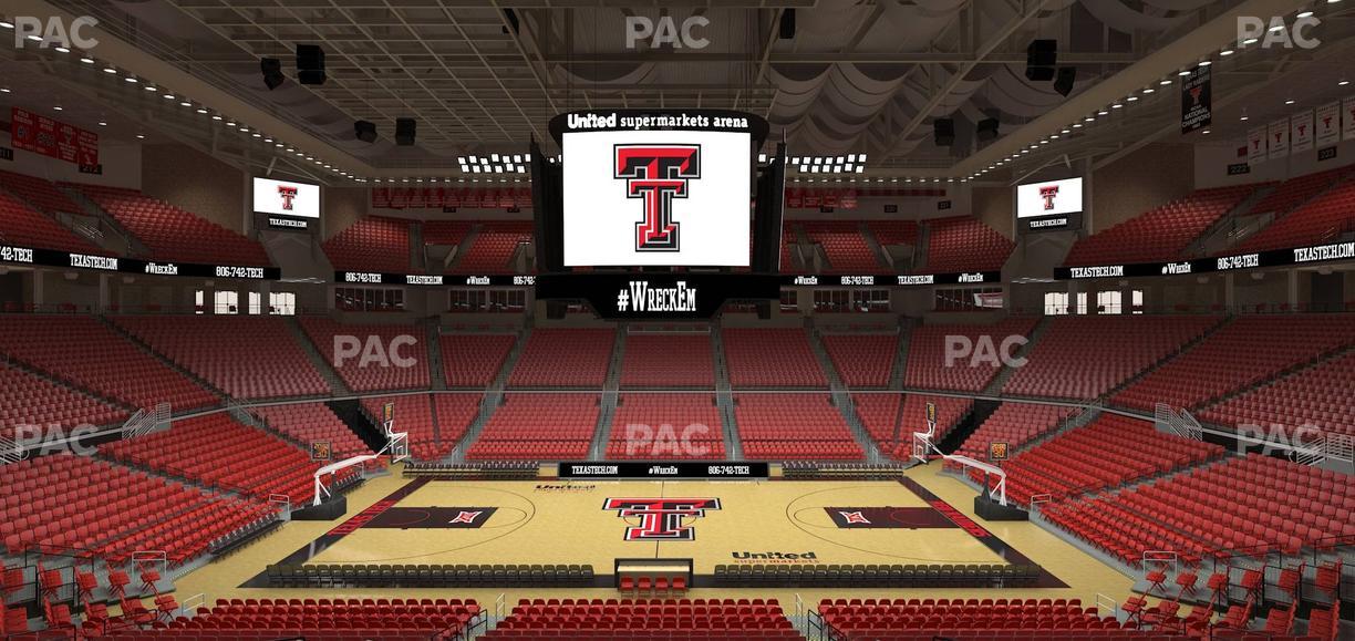 United Supermarkets Arena - Section 101 Seat View