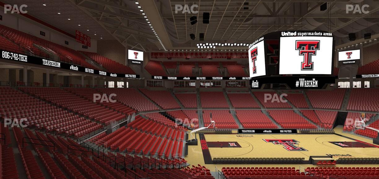 United Supermarkets Arena - Section 103 Seat View