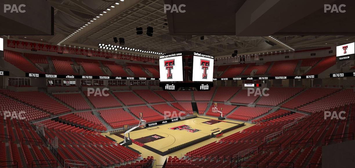United Supermarkets Arena - Section 104 Seat View