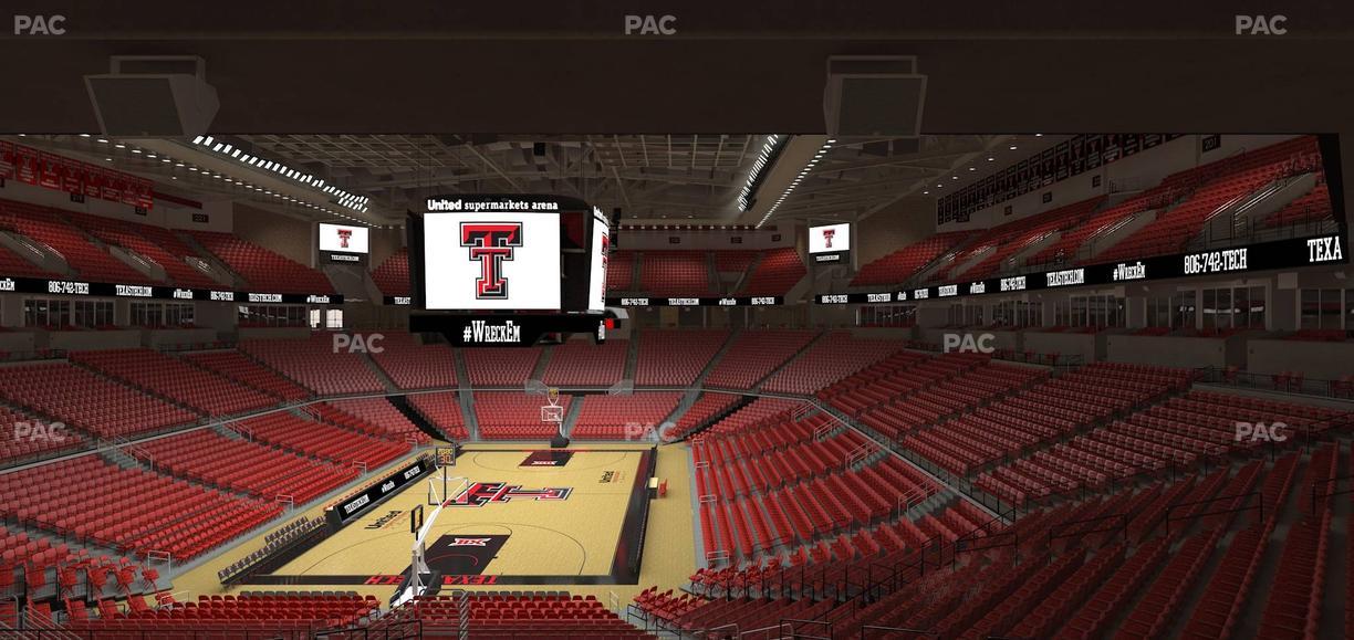 United Supermarkets Arena - Section 106 Seat View