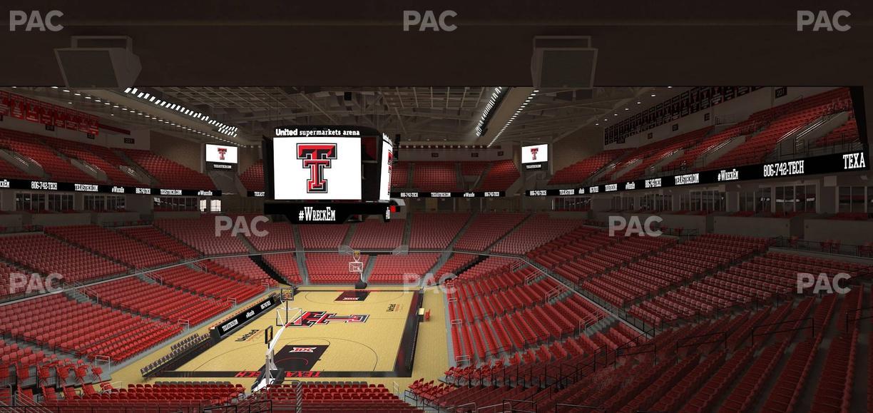 United Supermarkets Arena - Section 106 Seat View