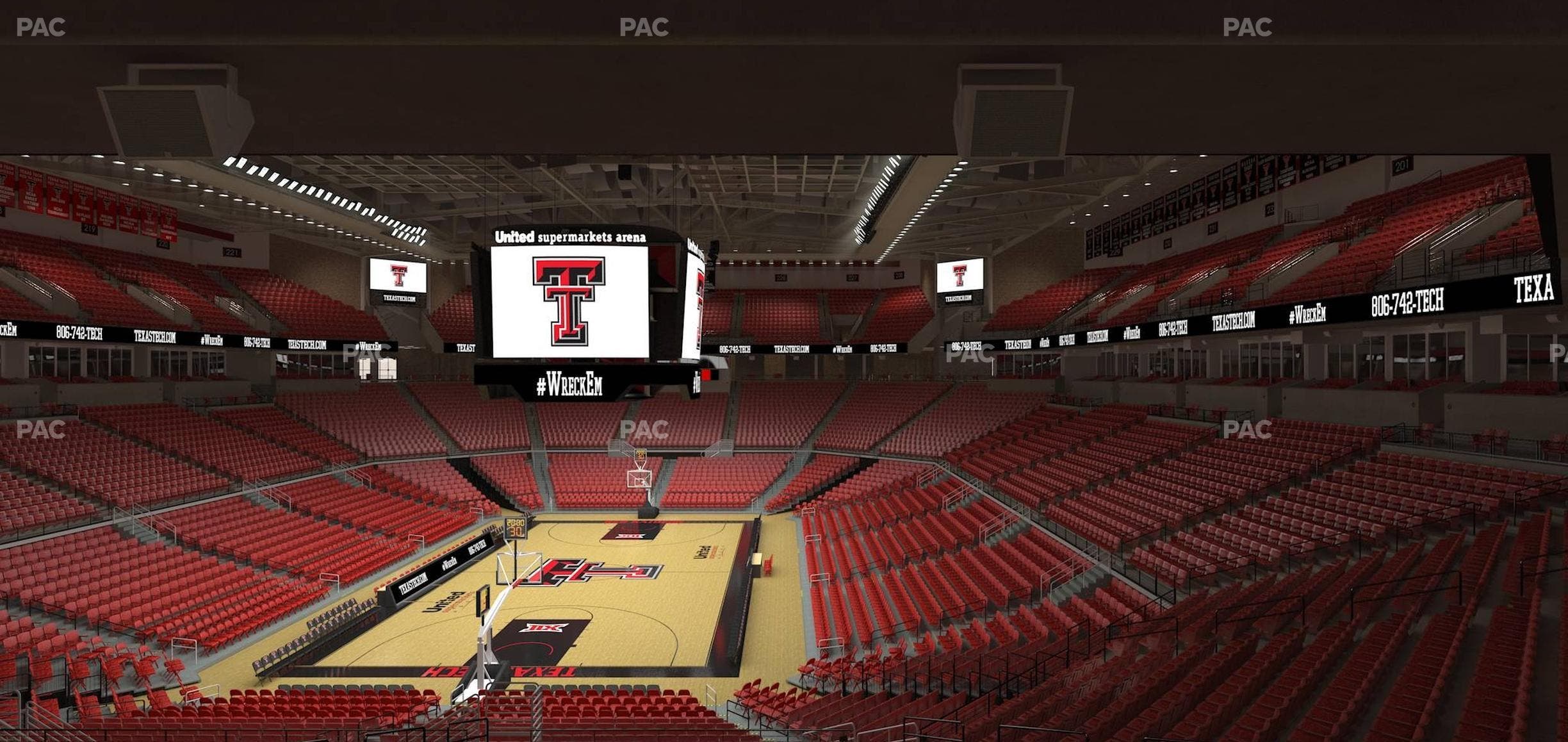 United Supermarkets Arena - Section 106 Seat View