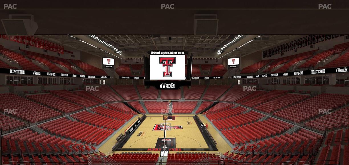 United Supermarkets Arena - Section 107 Seat View