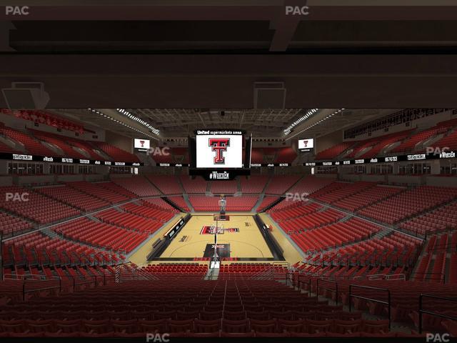 United Supermarkets Arena - Section 107 Seat View