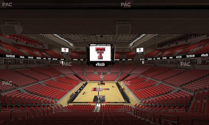 United Supermarkets Arena - Section 107 Seat View