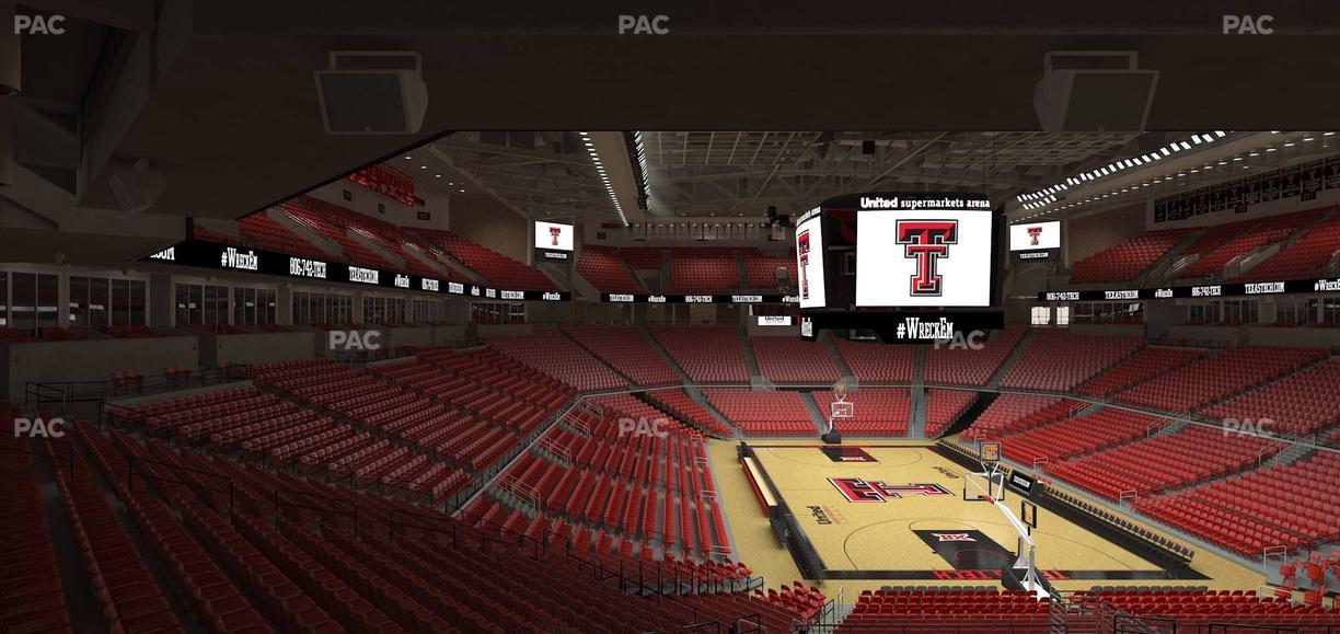 United Supermarkets Arena - Section 108 Seat View