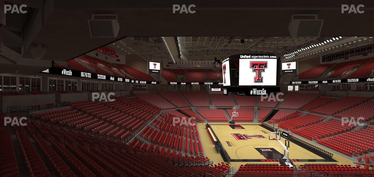 United Supermarkets Arena - Section 108 Seat View