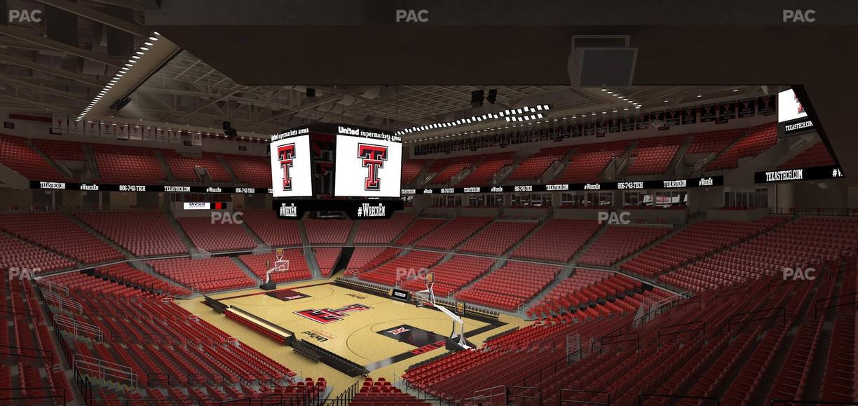 United Supermarkets Arena - Section 109 Seat View