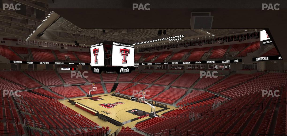 United Supermarkets Arena - Section 109 Seat View