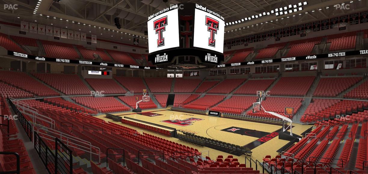 United Supermarkets Arena - Section 110 Seat View | SeatGeek