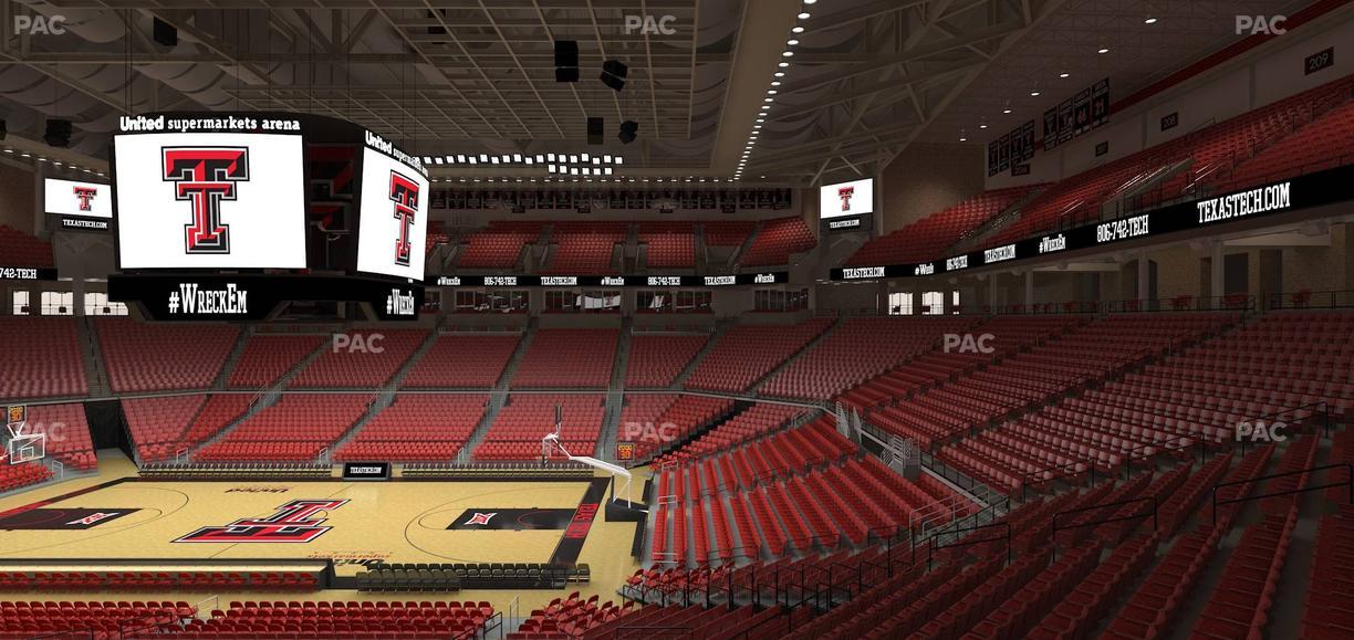 United Supermarkets Arena - Section 111 Seat View