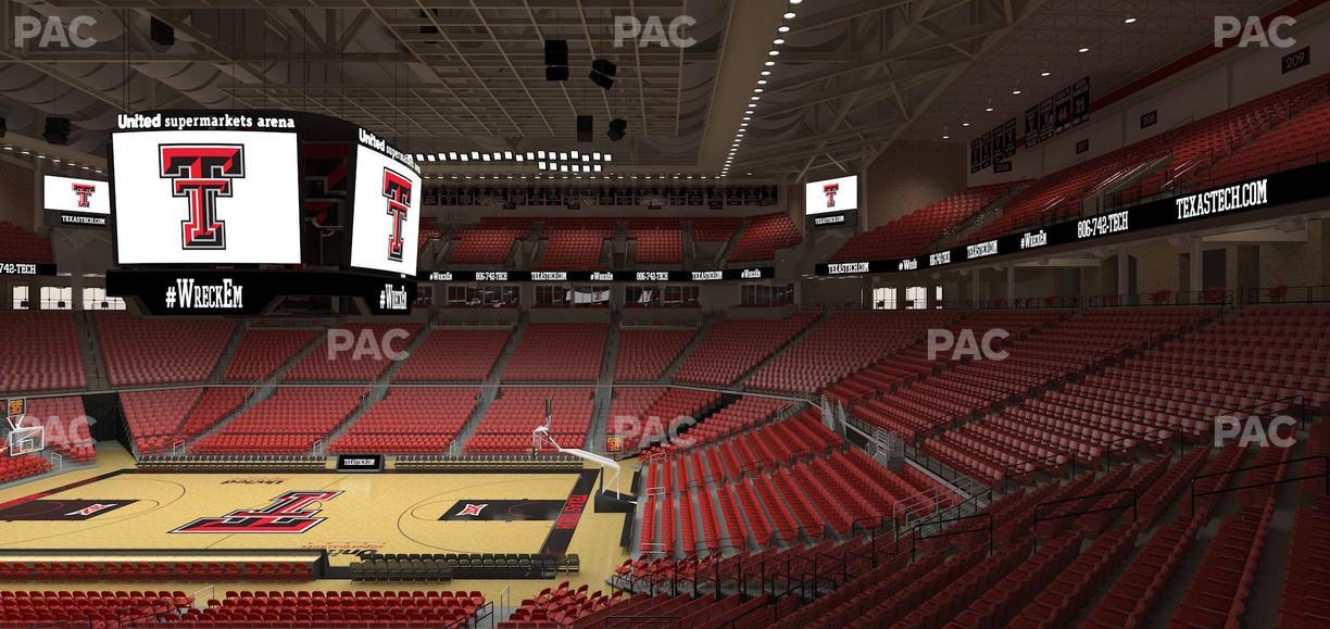 United Supermarkets Arena - Section 111 Seat View