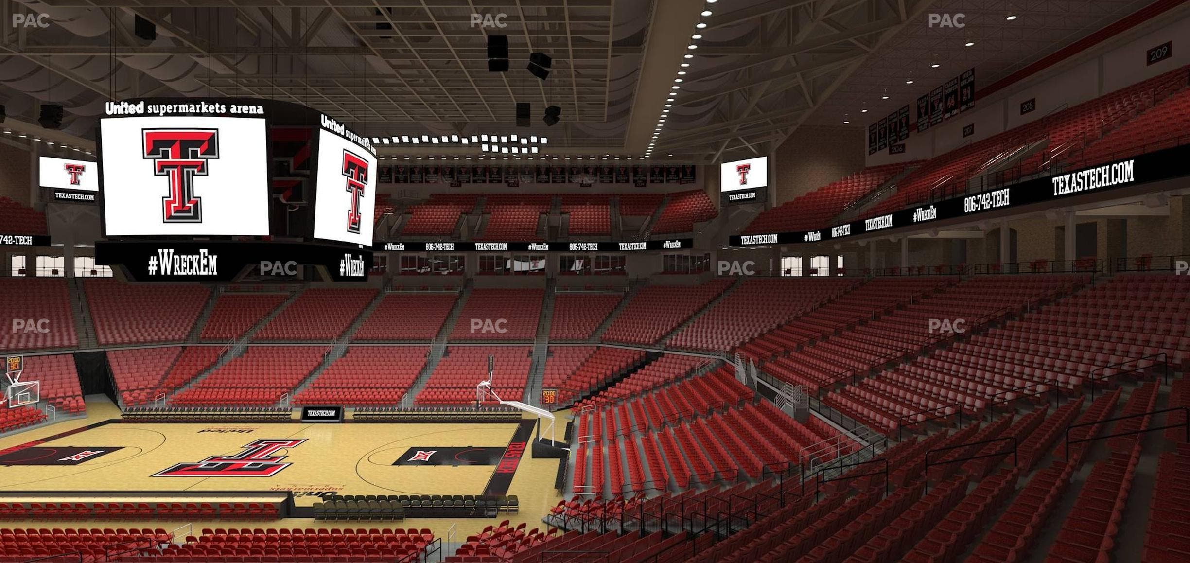 United Supermarkets Arena - Section 111 Seat View