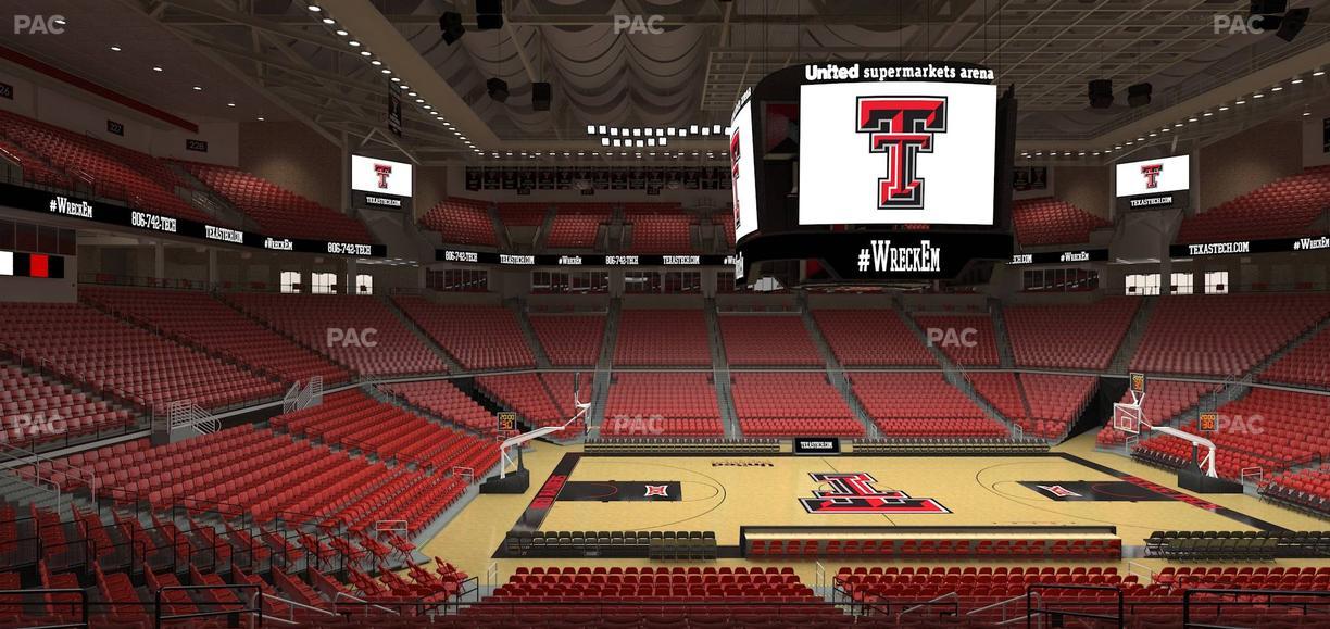 United Supermarkets Arena - Section 114 Seat View