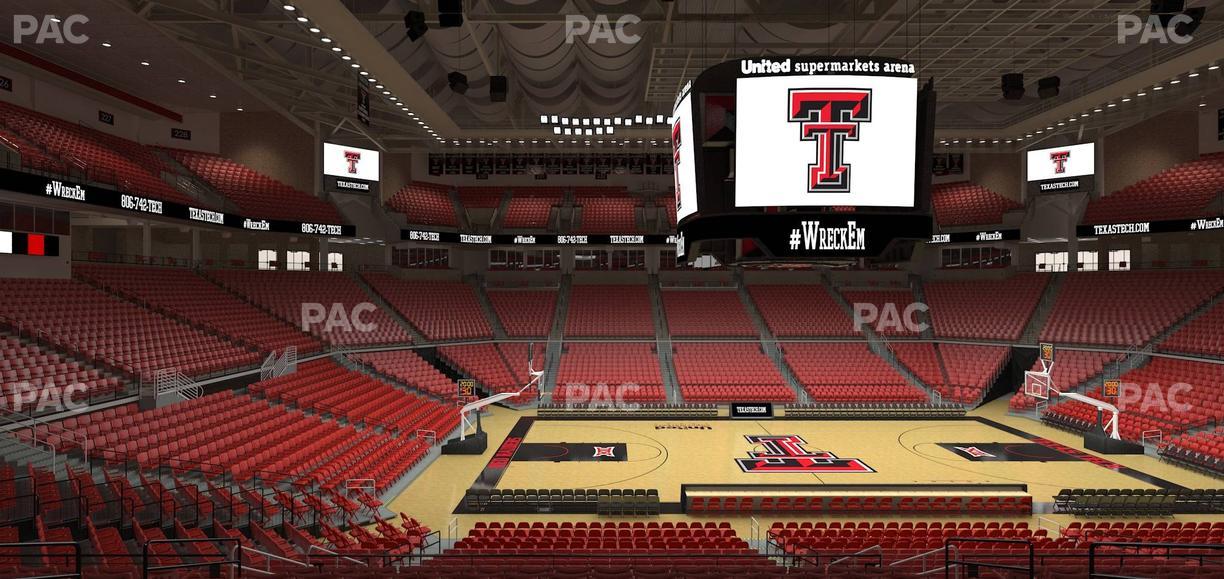 United Supermarkets Arena - Section 114 Seat View