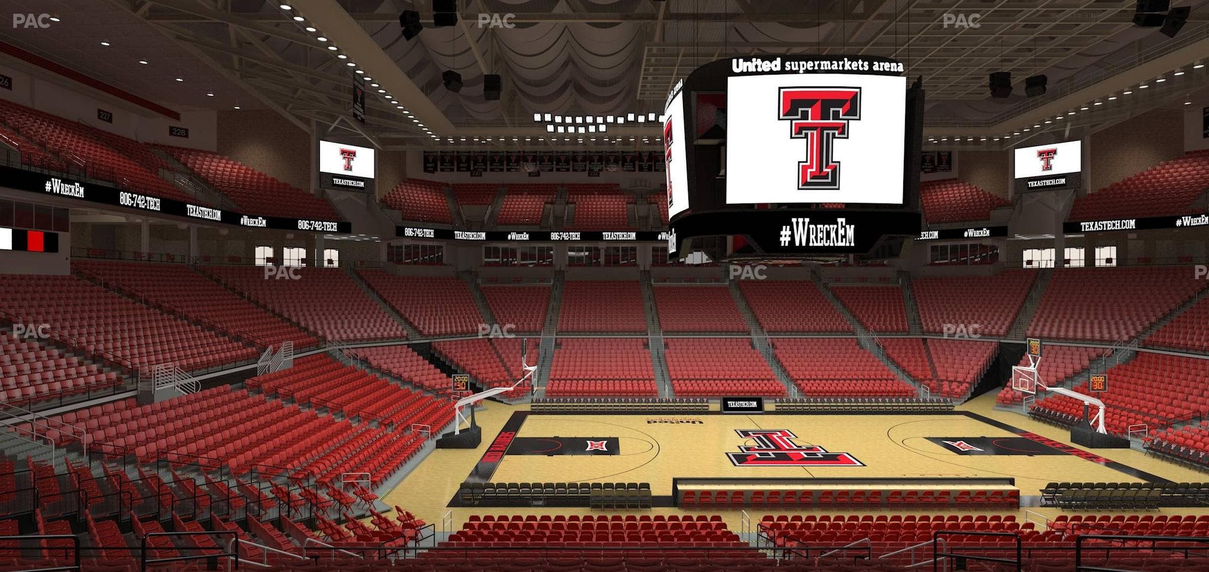 United Supermarkets Arena - Section 114 Seat View
