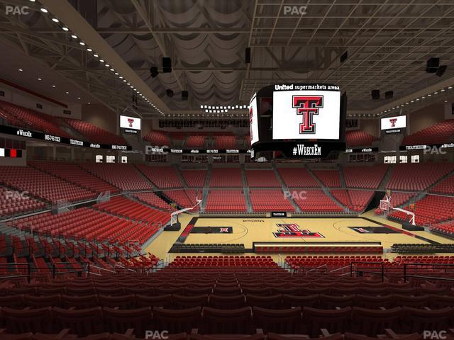 United Supermarkets Arena - Section 114 Seat View