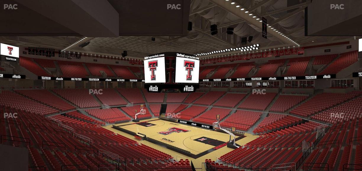 United Supermarkets Arena - Section 122 Seat View