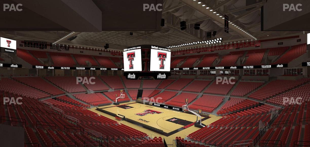 United Supermarkets Arena - Section 122 Seat View
