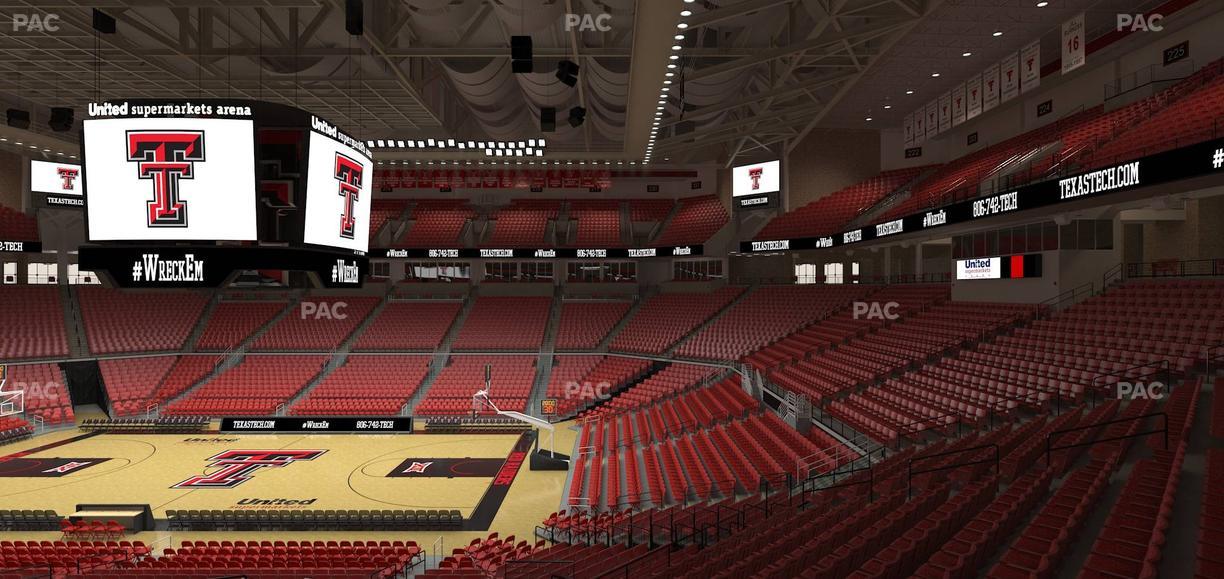 United Supermarkets Arena - Section 123 Seat View
