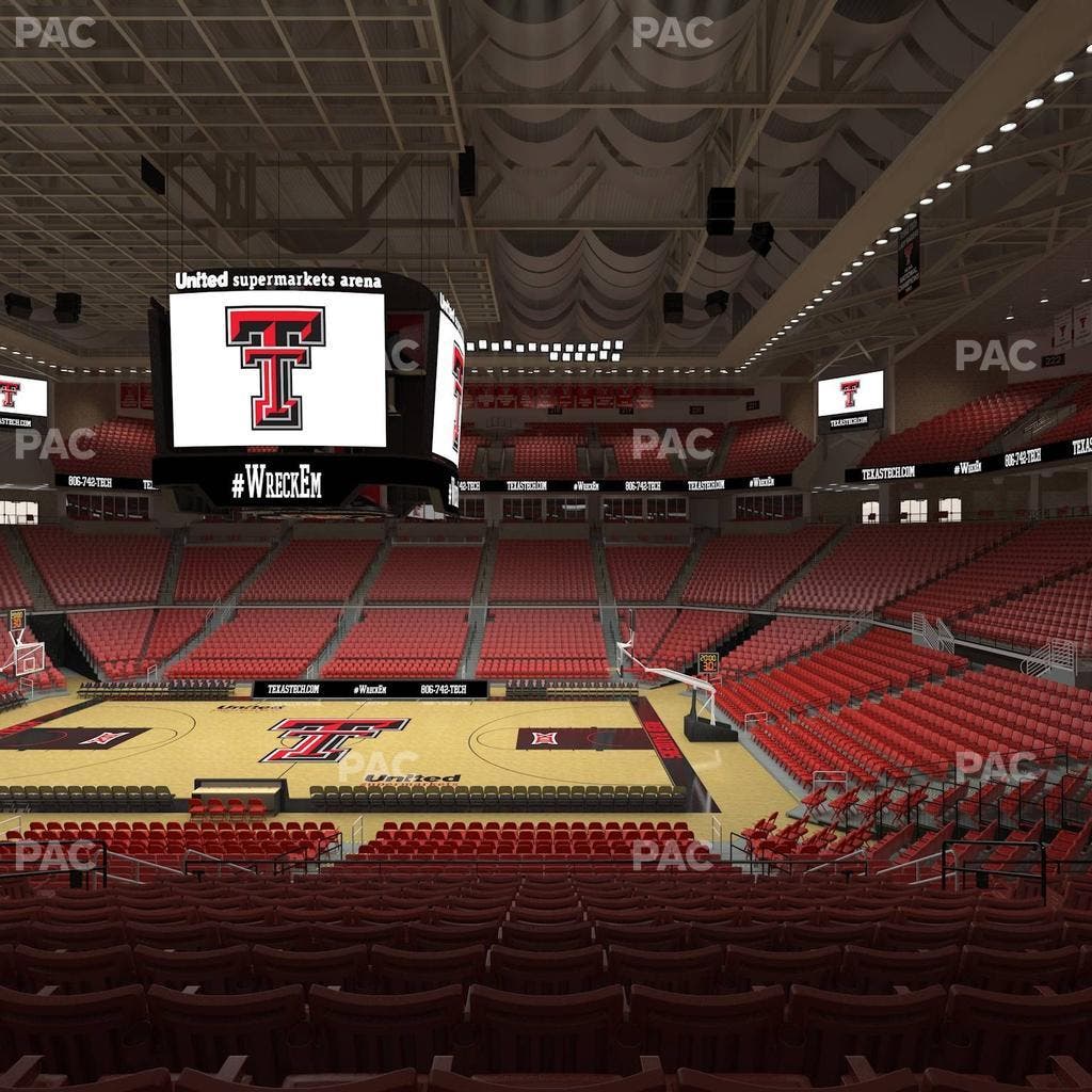 United Supermarkets Arena - Section 124 Seat View