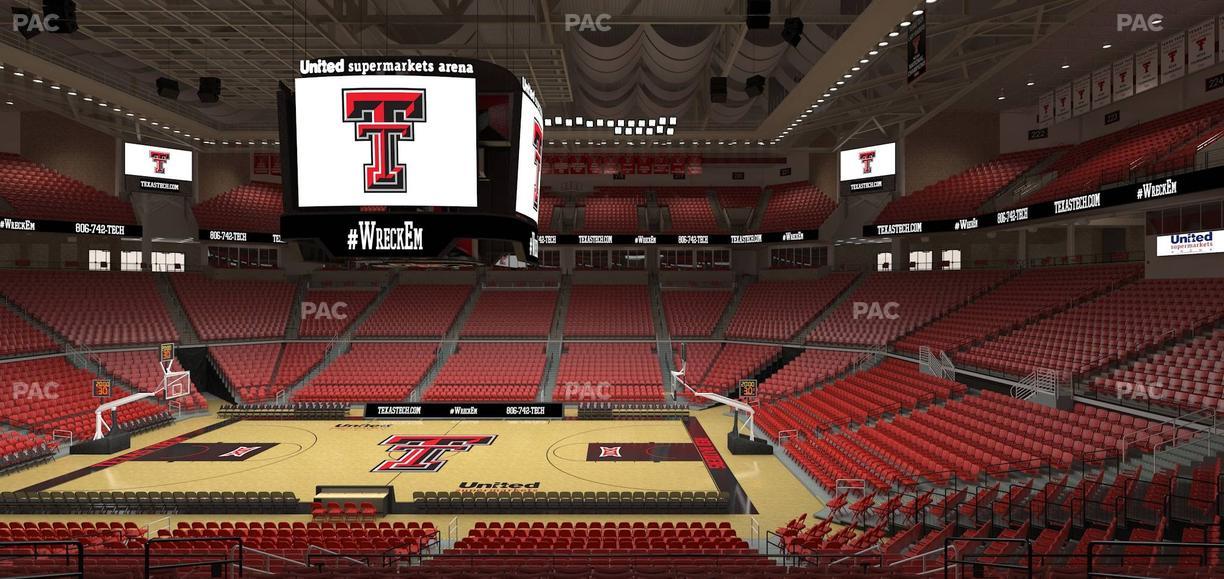 United Supermarkets Arena - Section 124 Seat View