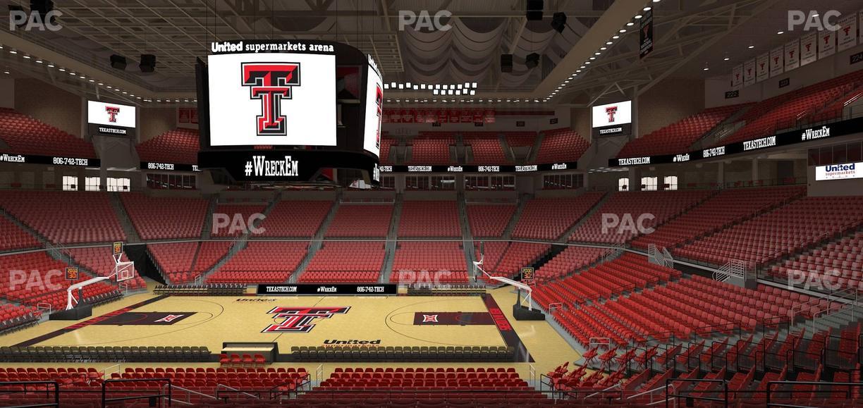United Supermarkets Arena - Section 124 Seat View