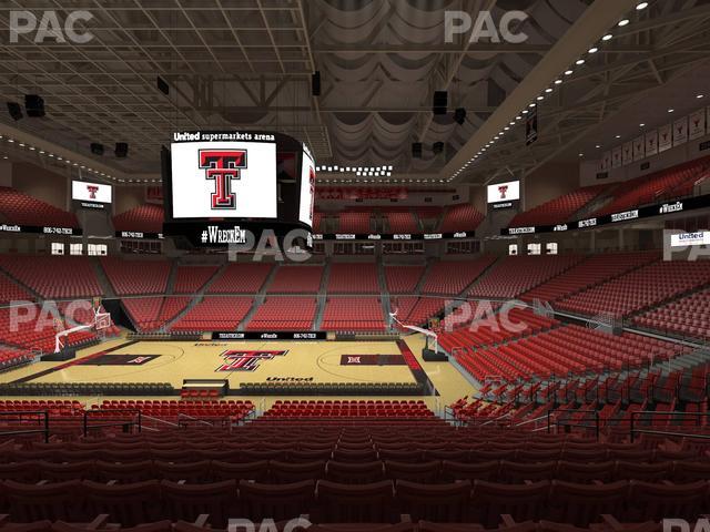United Supermarkets Arena - Section 124 Seat View